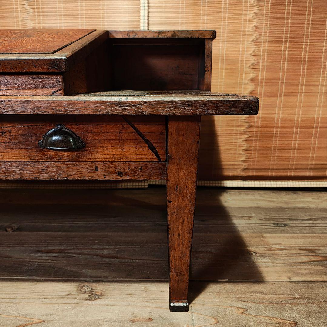 帳場机 文机 ライティングデスク 昭和レトロ 古家具