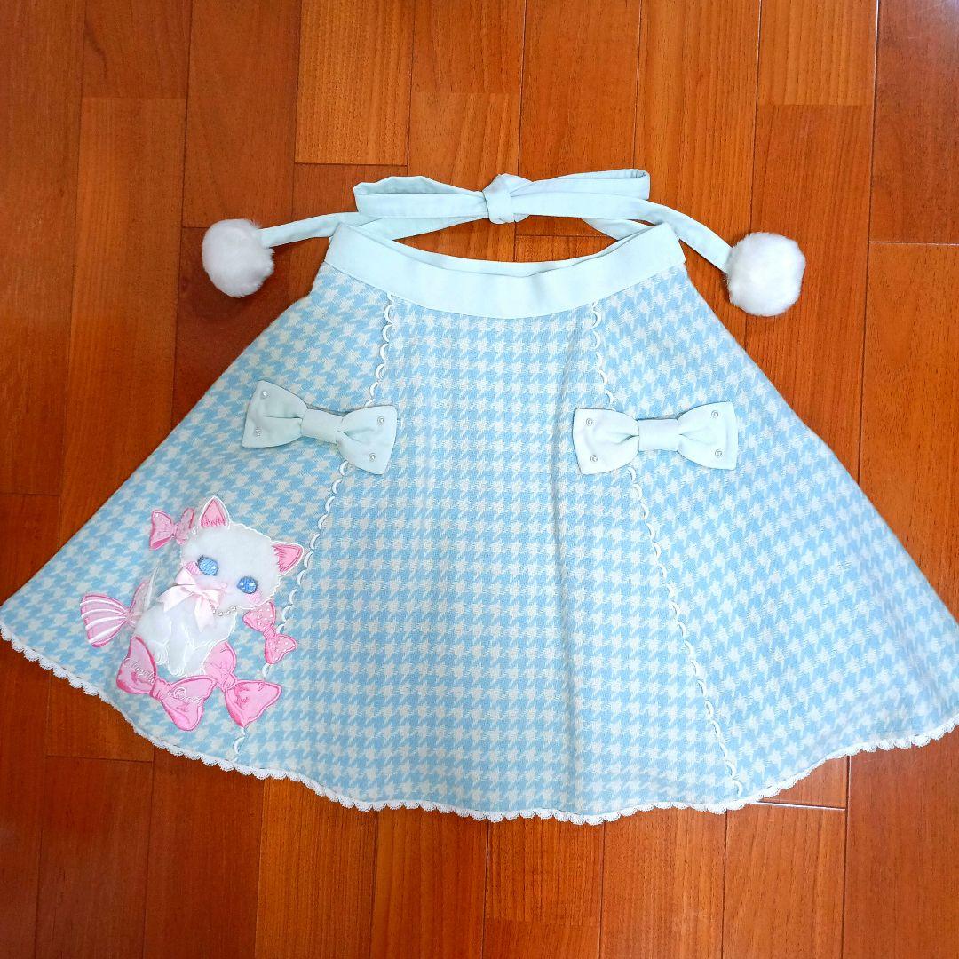 アンジェリックプリティ Angelic Pretty★スカート リボン 猫 刺繍