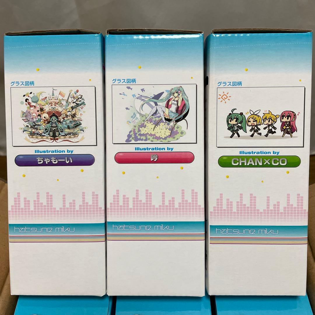 ハッピーくじ 初音ミク E賞グラス 18個セット ちゃもーい／CHAN✕CO