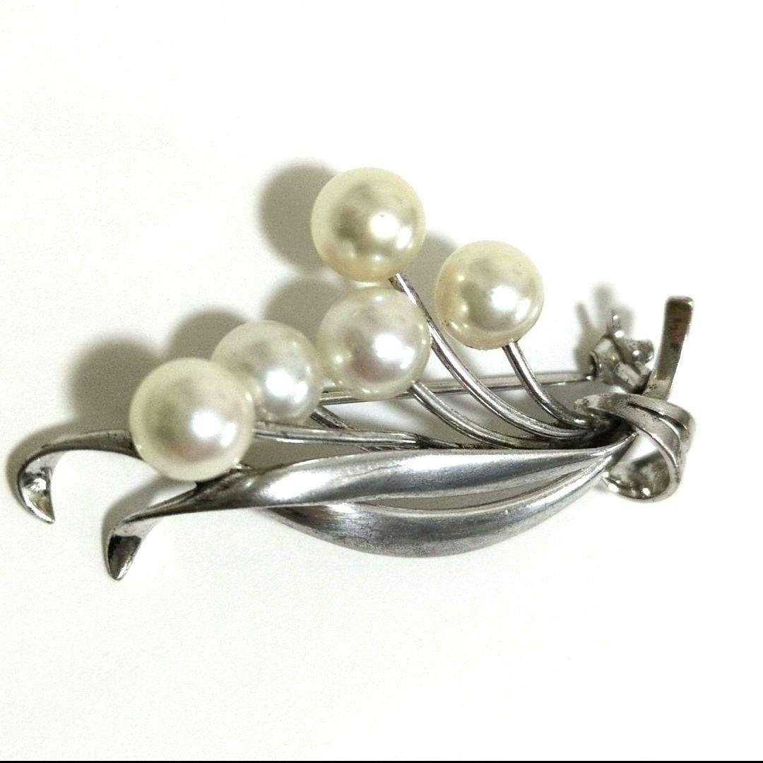 MIKIMOTO パール ブローチ フラワー ブーケ 5.5g レディース