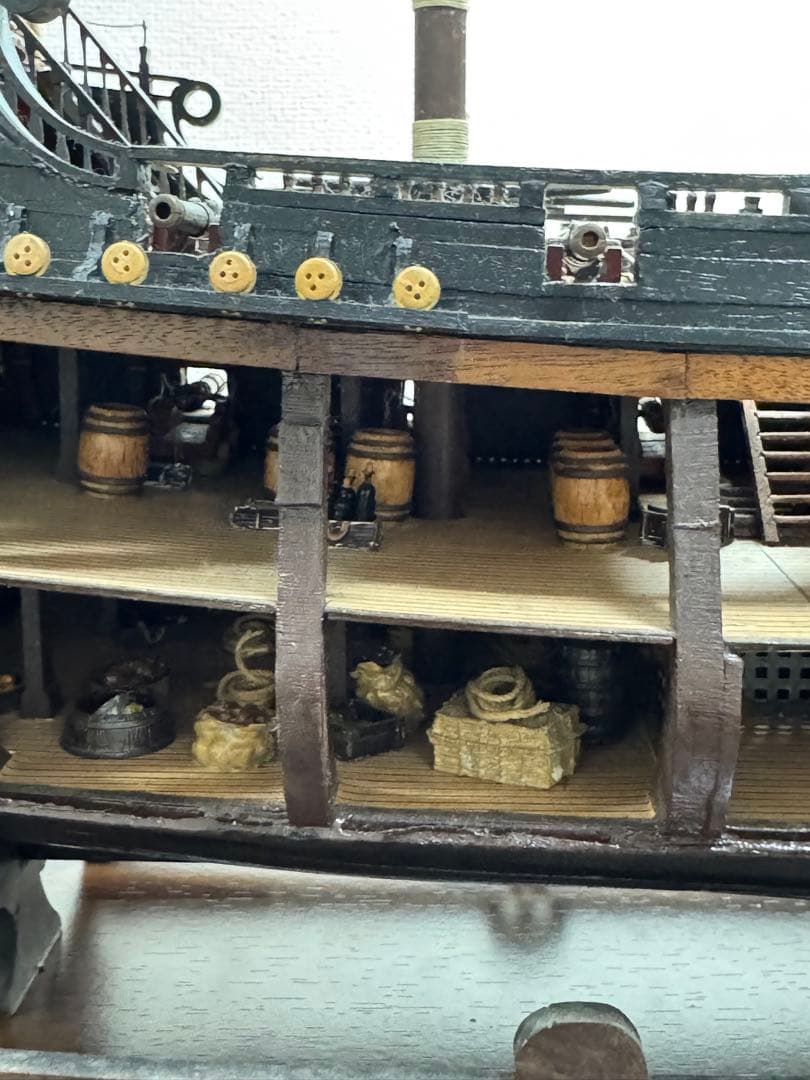 ブラックパール号　模型　木製帆船模型