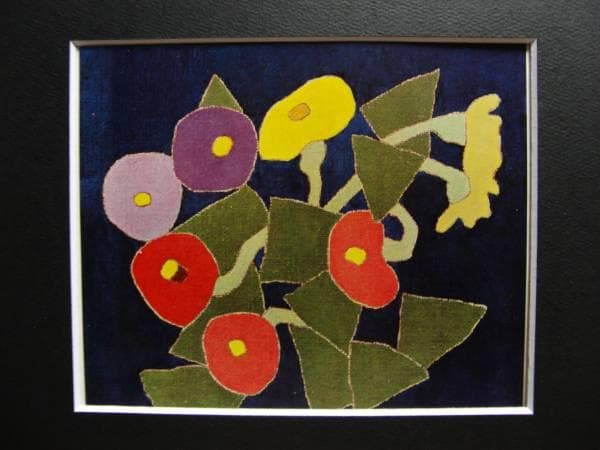 熊谷守一、百日草、希少限定版、額装用画集