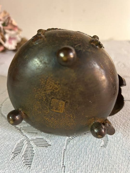 高岡銅器 瑞雲作 香炉 アンティーク インテリア