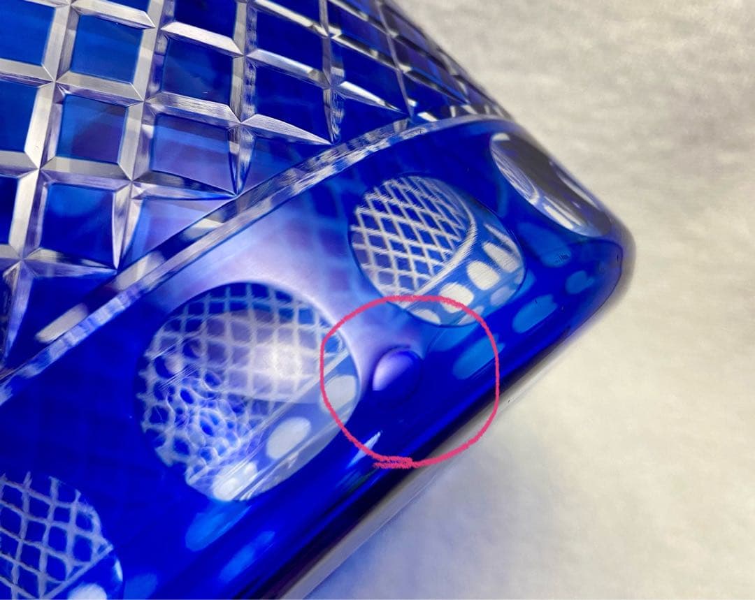 茶道具 水差し 切子 瑠璃色 ブルー 塗蓋【匿名配送】 - メルカリ