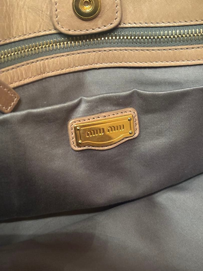 バッグ 00s miu miu archive vitello lux handbag