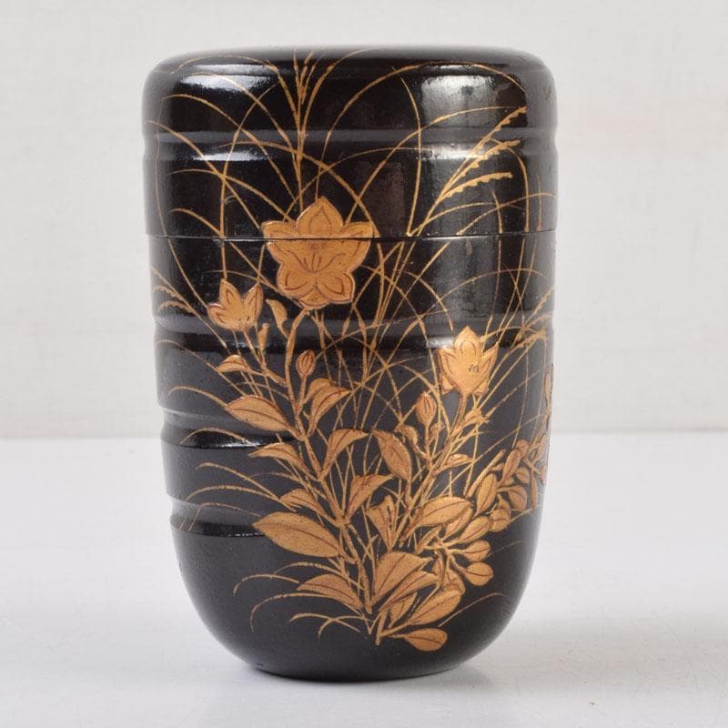 茶道具 金森春次作 花草蒔絵 長棗 共箱 V 9039 - メルカリ