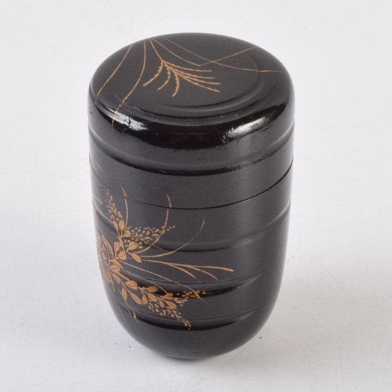 茶道具 金森春次作 花草蒔絵 長棗 共箱 V 9039 - メルカリ