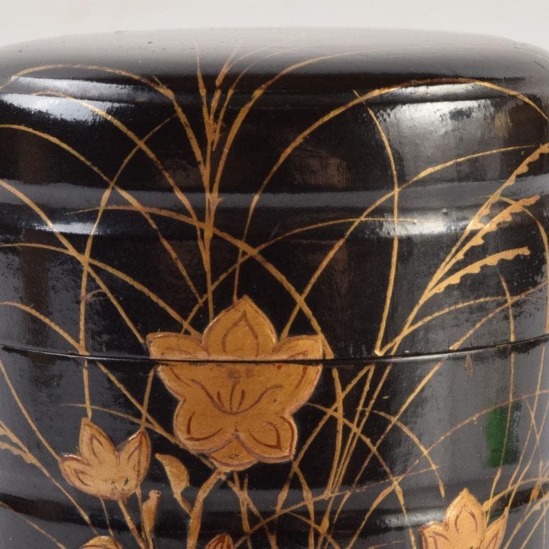 茶道具 金森春次作 花草蒔絵 長棗 共箱 V 9039 - メルカリ