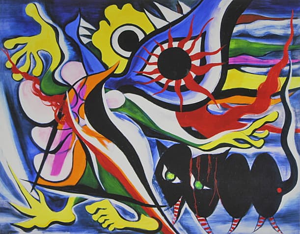 平山郁夫 【木の間の塔 薬師寺】 共同印刷 工芸画