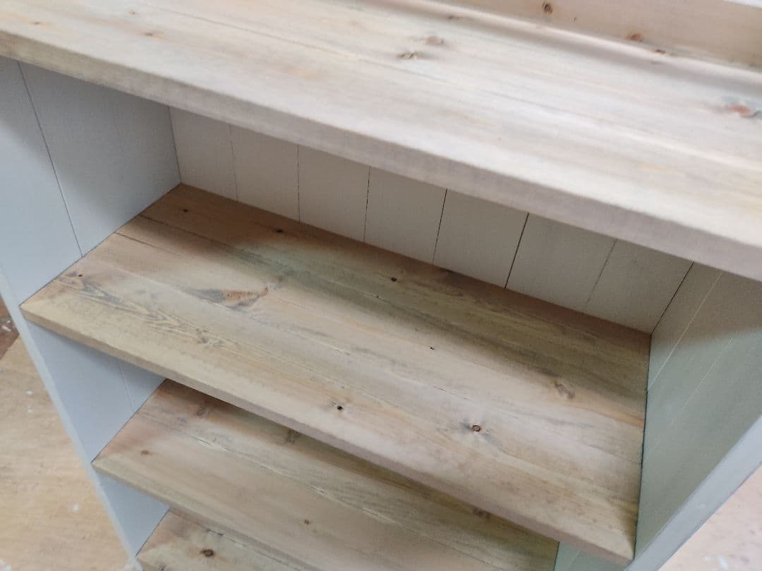 ☆オーダー可！○超ワイドラックW114○ナチュラルブラウン無垢材○受注