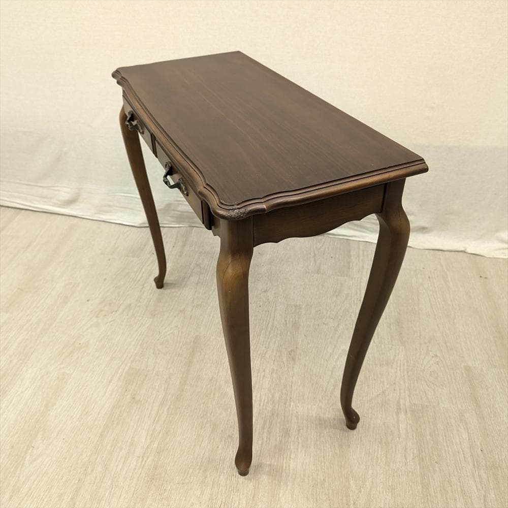 カリモク ウォールナット 猫脚 コンソール 飾り棚 キャビネット サイド