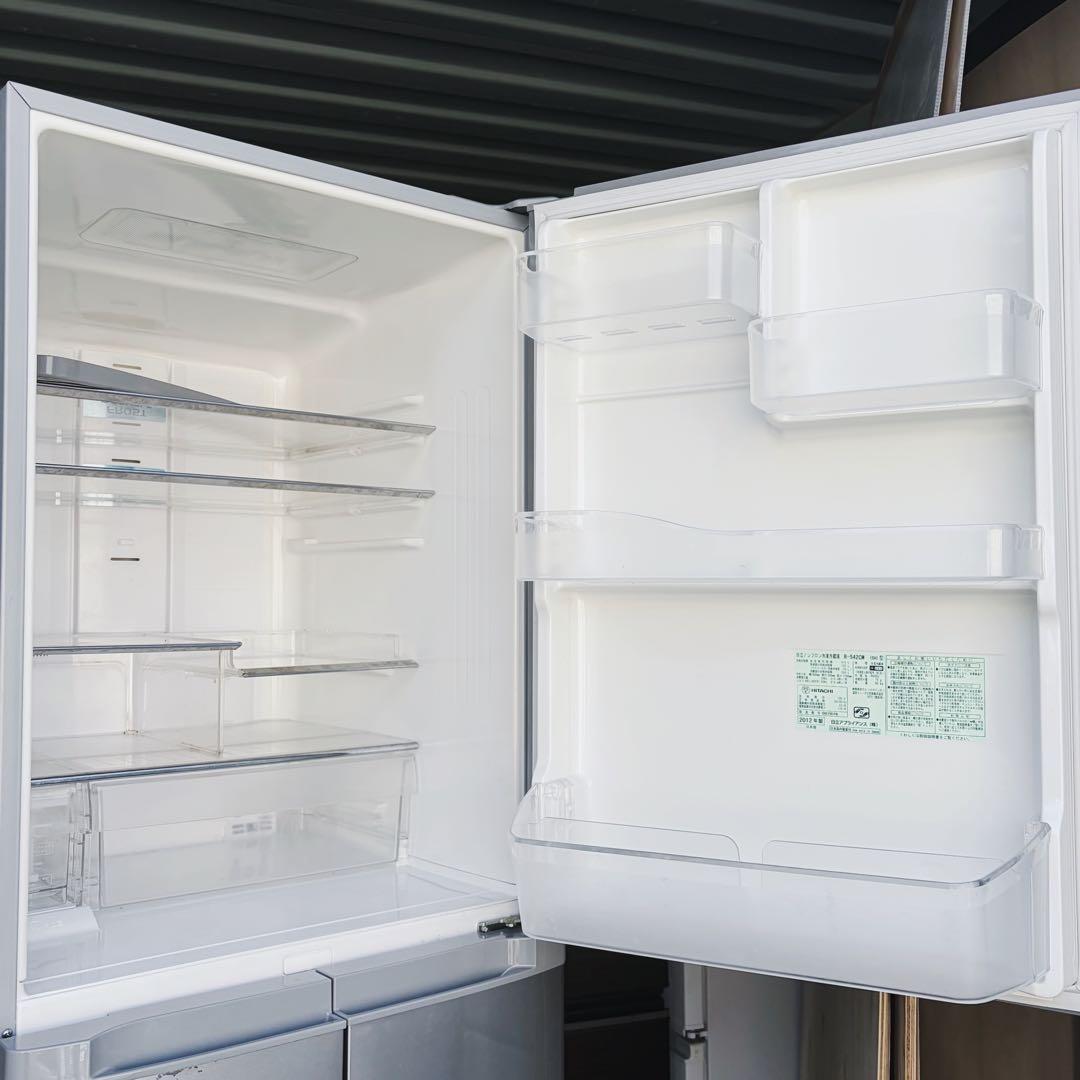 78運搬取付無料！ハイブライトステンレス純正日立大容量冷蔵庫！完動品超美品！