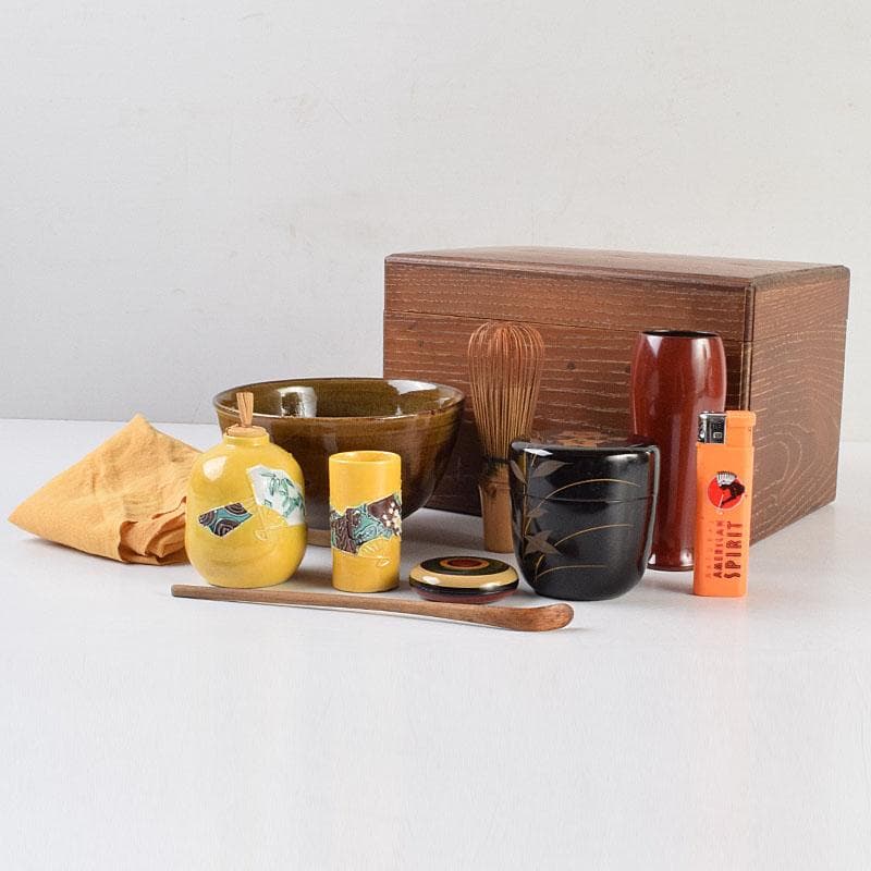 茶道具 桑茶箱 黄交趾 振出 巾筒など 九点 一式 M R9337 - メルカリ