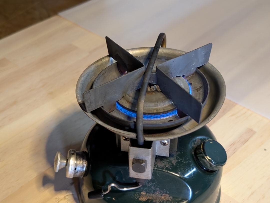 【分解メンテ済】 希少品 コールマン 508ストーブ２レバー 88年 12月