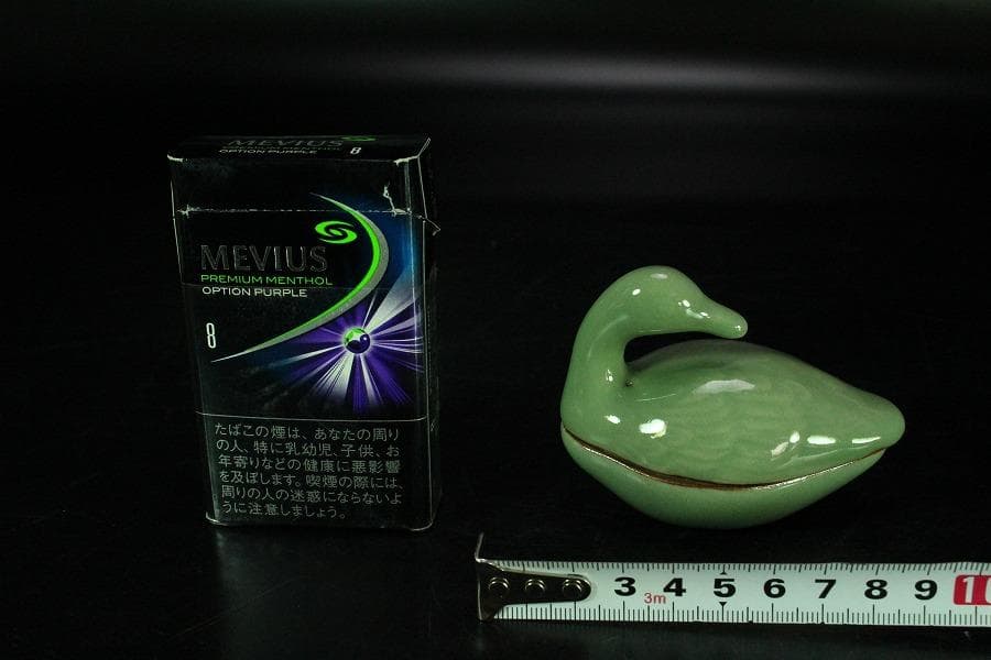 眞清水蔵六作 青磁 雁 香合(K-BB521) - メルカリ