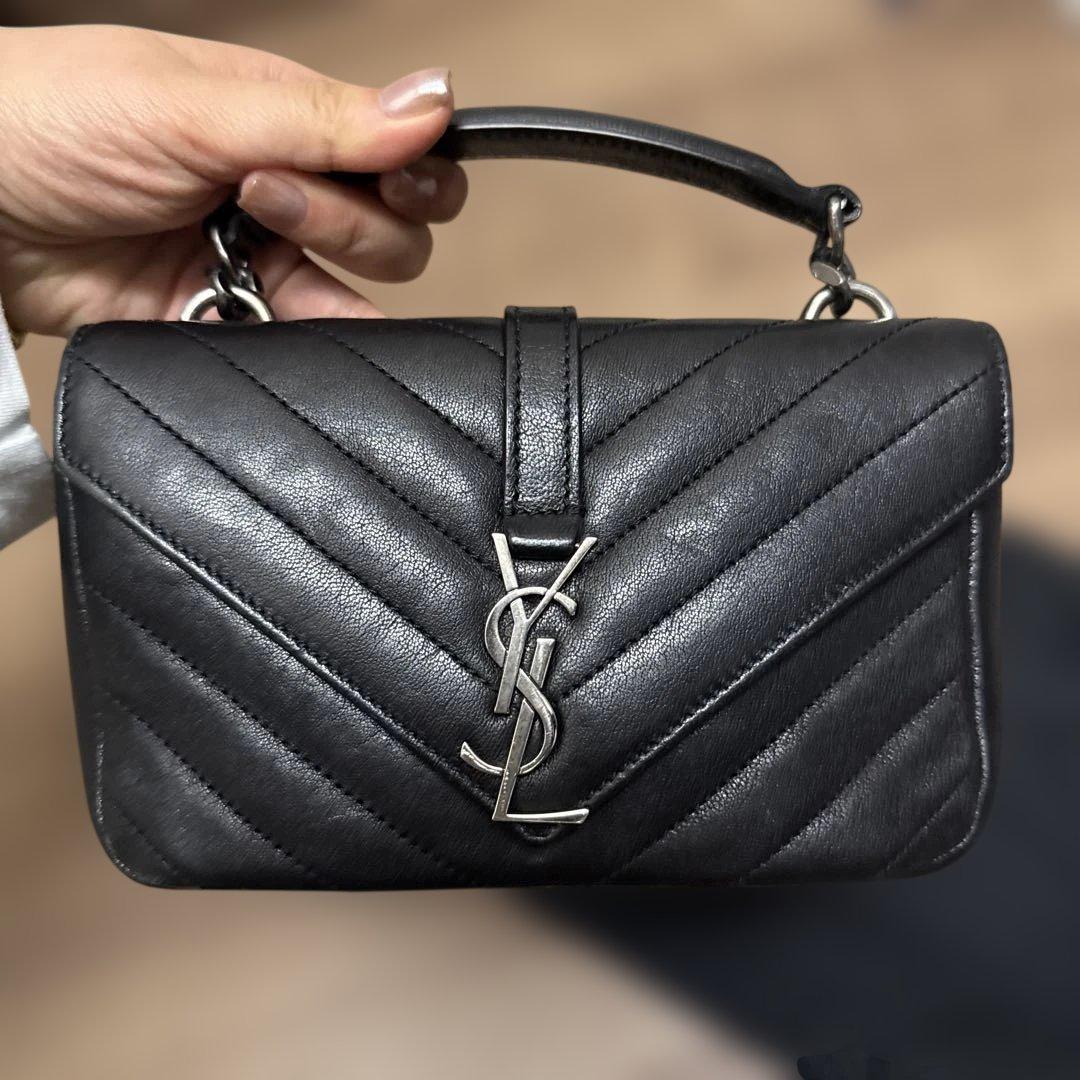 Saint Laurent ブラックショルダーバッグ