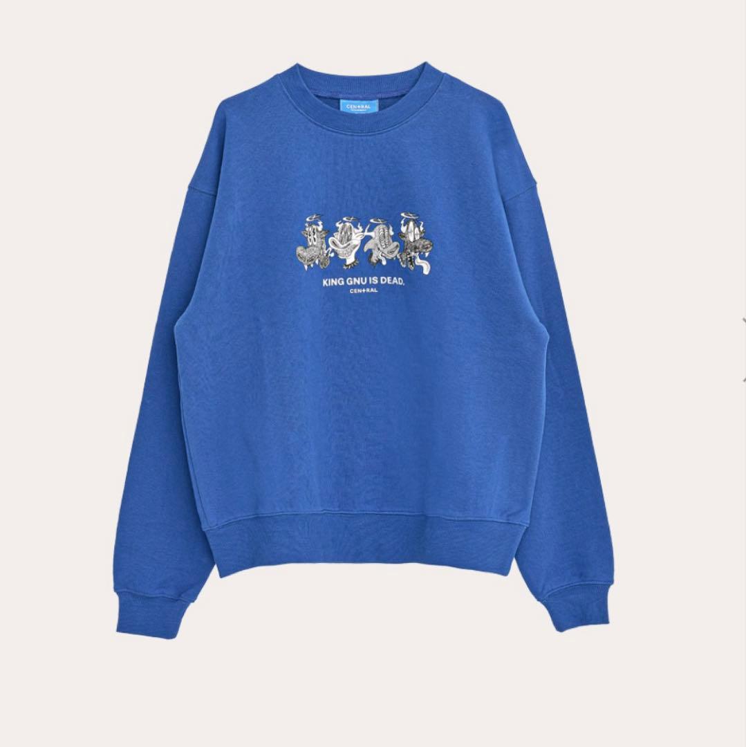 キングヌー King Gnu グッズ Blue M スエット トレーナー - メルカリ