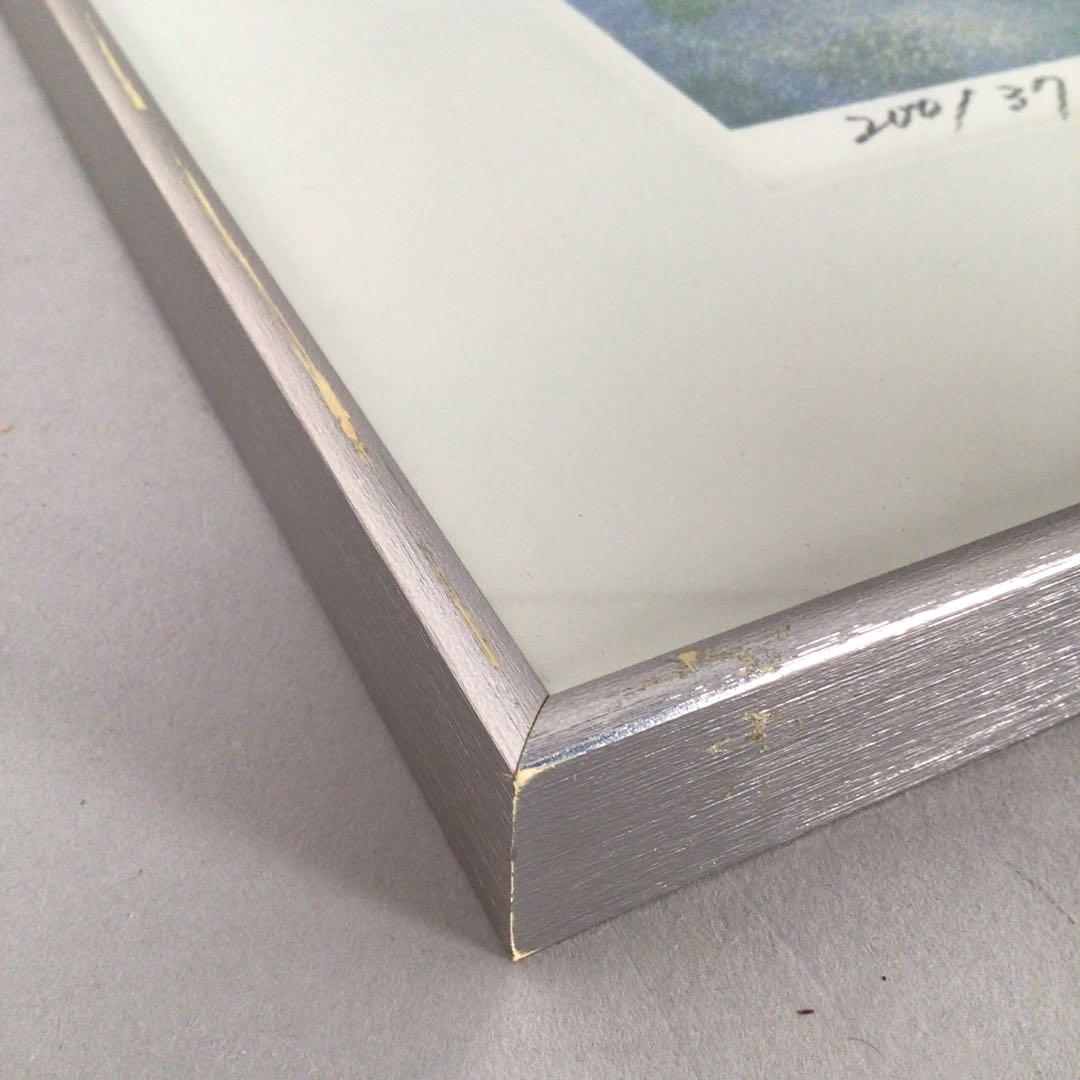 3461額装　福原匠一「月下秋宛」37/200 直筆サイン　落款　送料無料