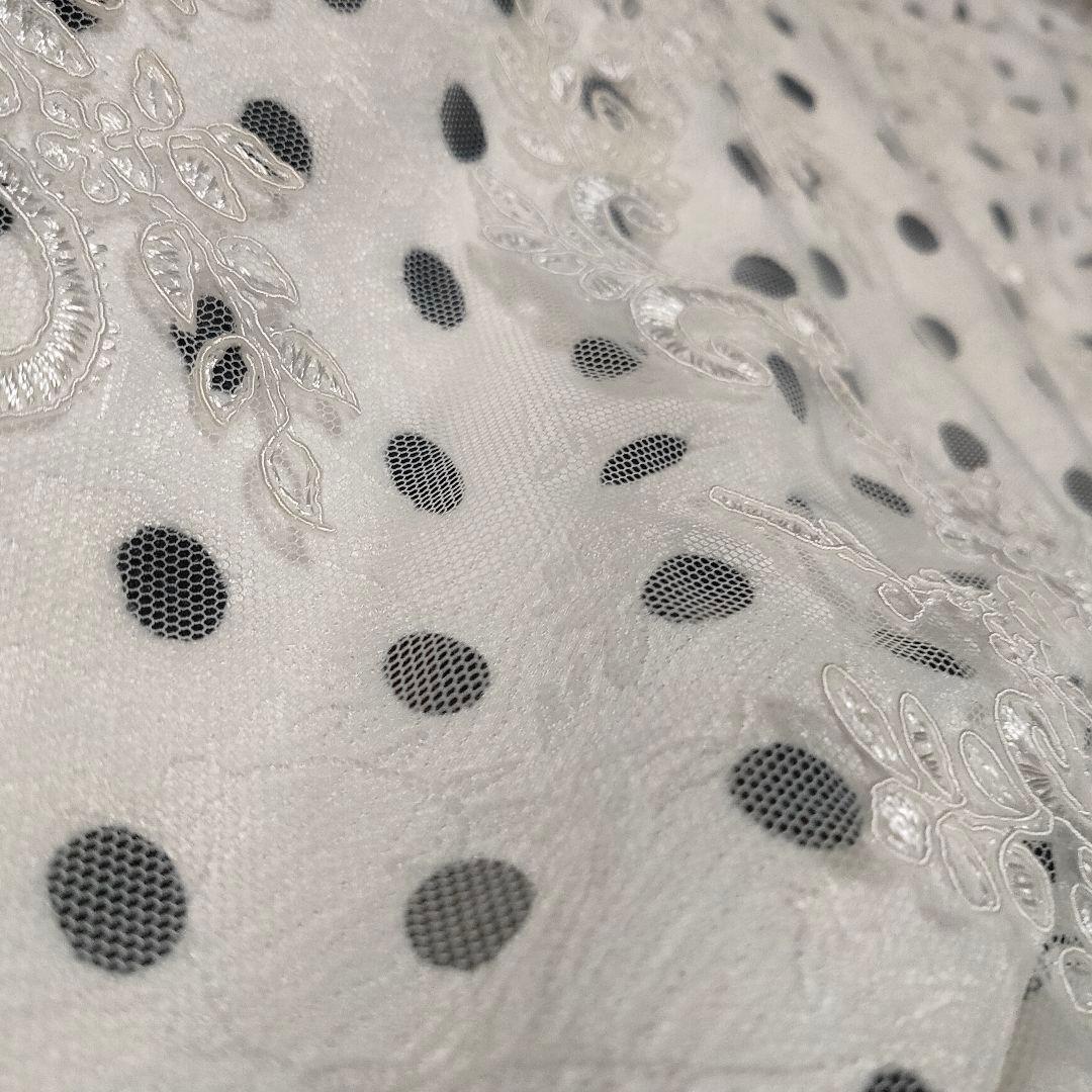 【人気商品♡】ROBE de FLEURS ドット リボンフリルワンショルドレス