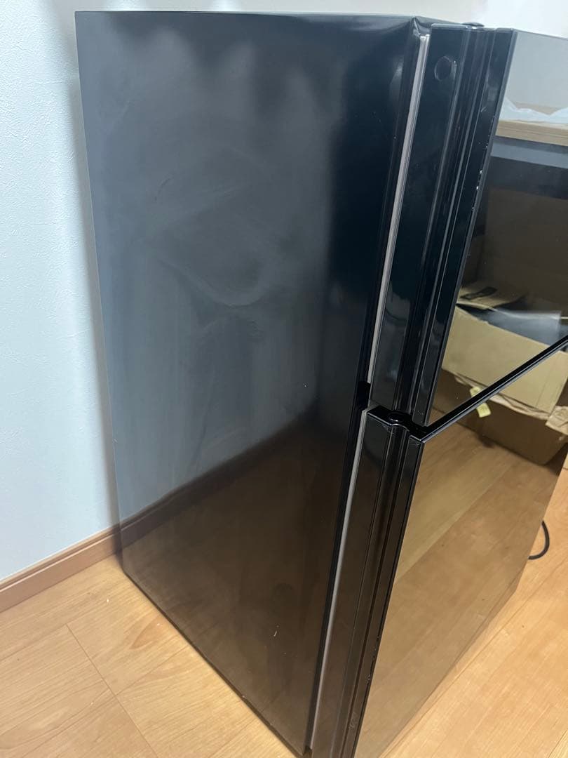 アイリスプラザ 冷凍冷蔵庫 81L ブラック PRC-B082DM-B 送料無料