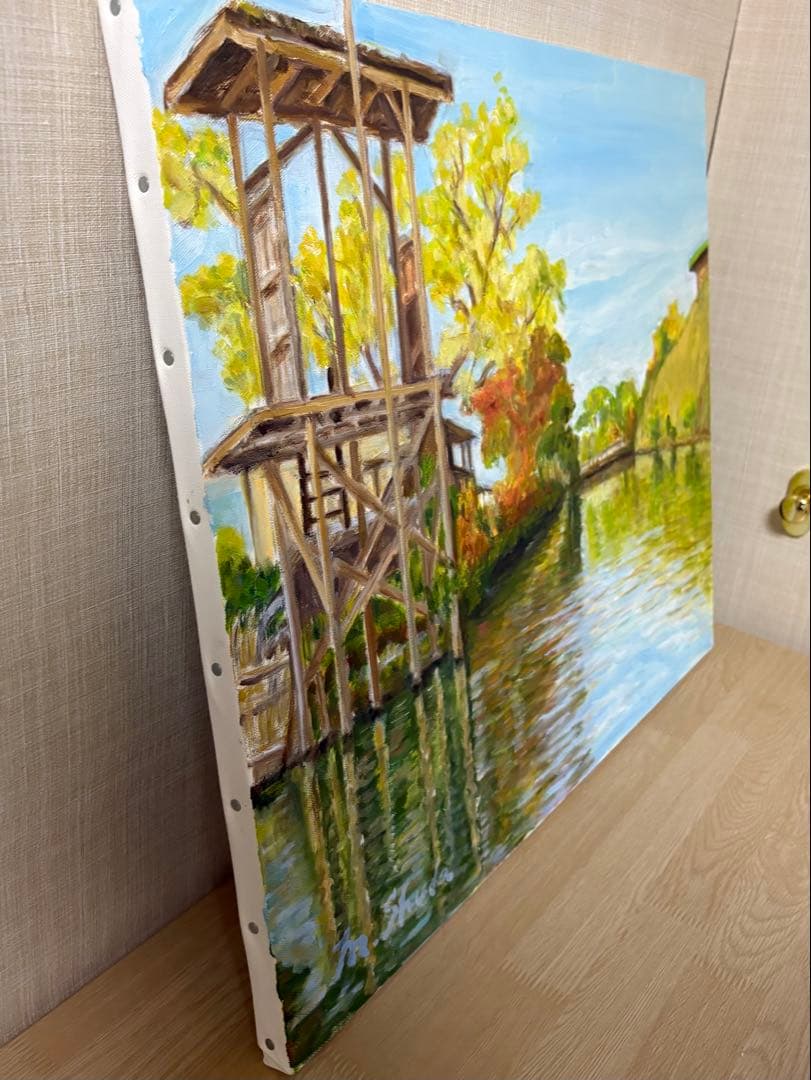 油彩原画『川•夏の終わり』 F10号 ミチ•スダ 桑子（F10号） |