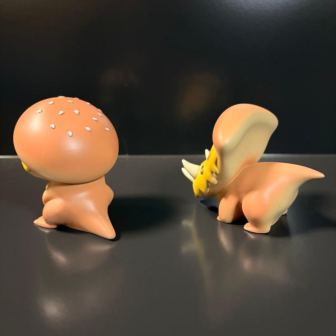 アクマトイズ バーガーレックス ピザケラトプス Lサイズ ソフビ 恐竜