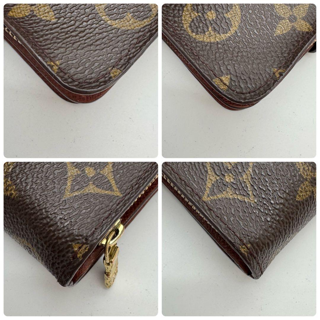 美品✨️ルイヴィトン　モノグラム　コンパクトジップ　二つ折り財布　財布　ミニ