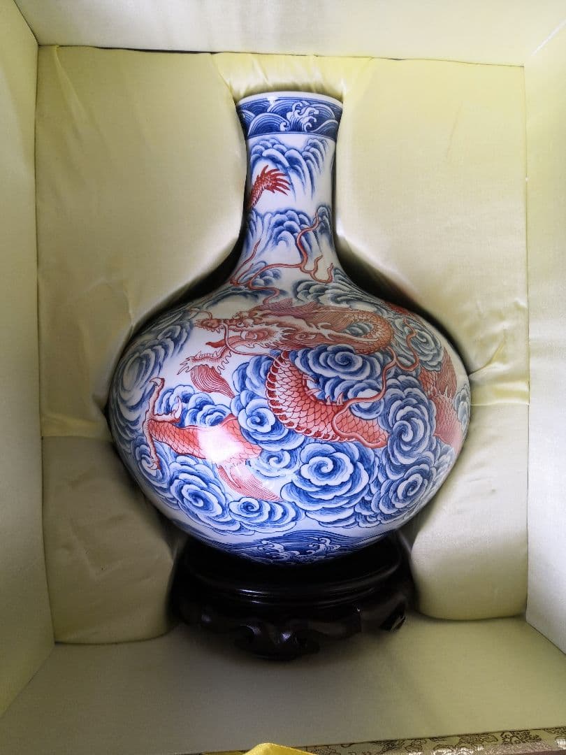 台湾　自然窯の大型花瓶