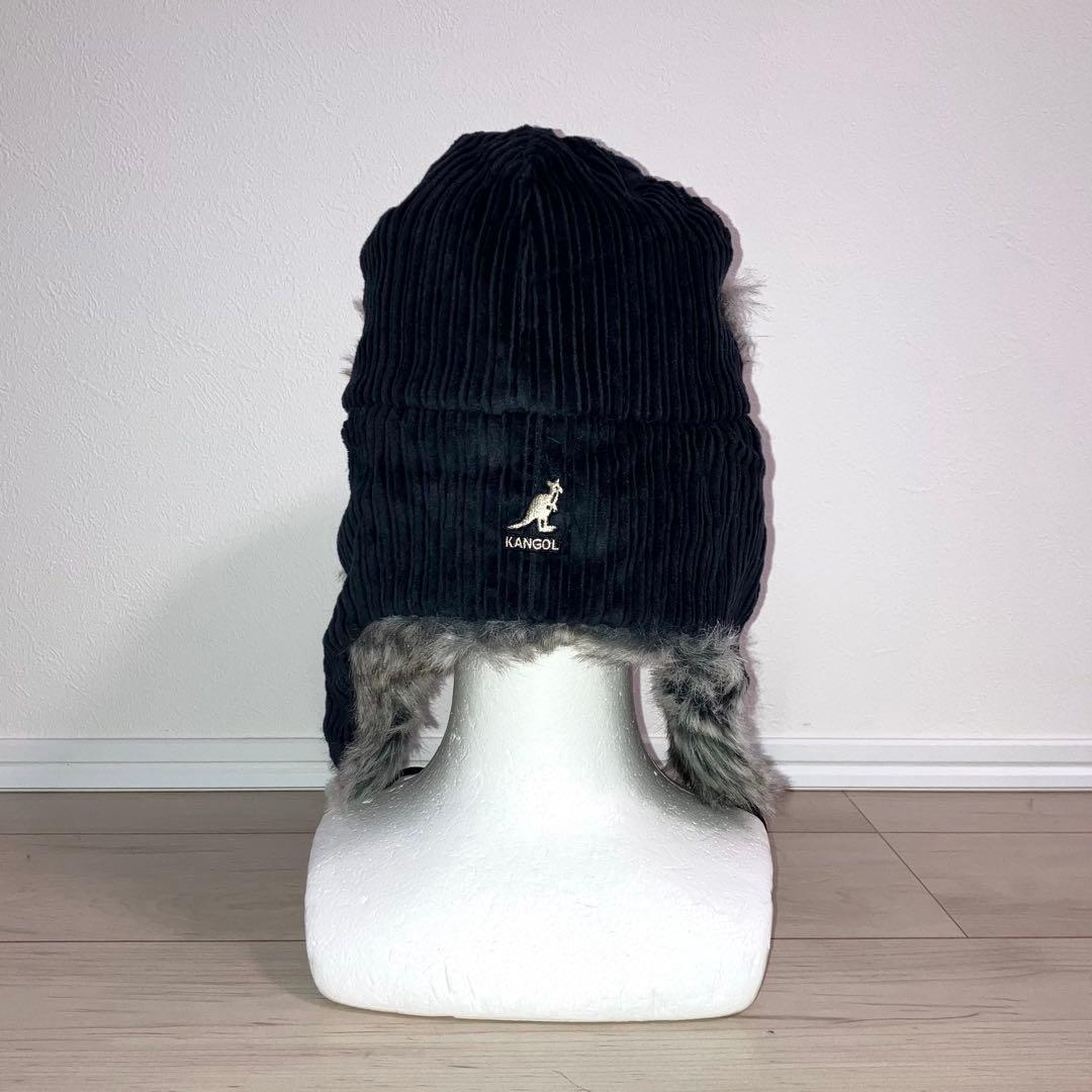M 新品 カンゴール パイロットキャップ ロシア帽 ファー ブラック