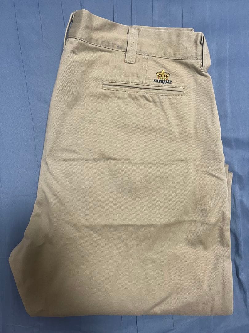 Supreme crown chino pant チノパン 36 ベージュ