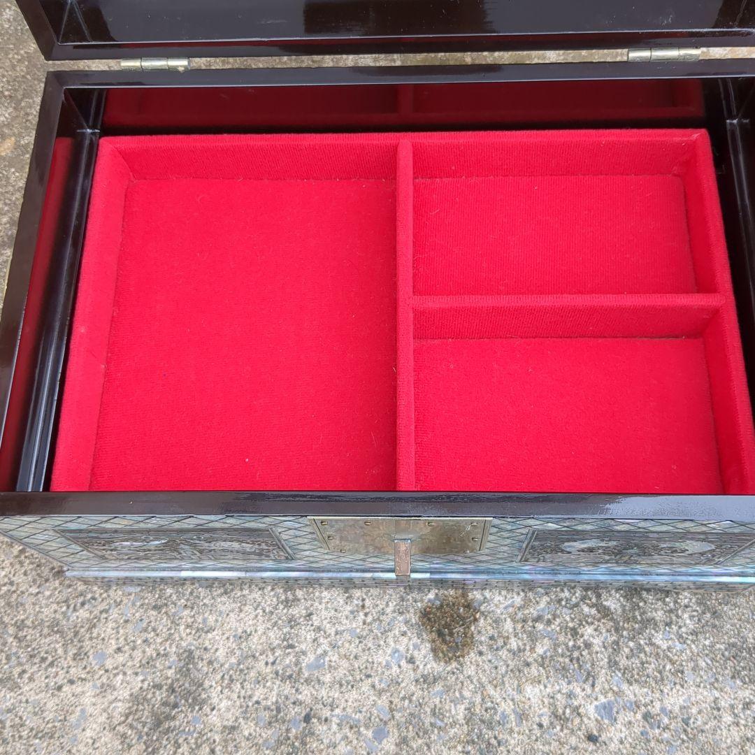 韓国　鳳凰　亀　螺鈿細工　ジュエリーボックス　宝石入れ　伝統工芸　李朝　指輪