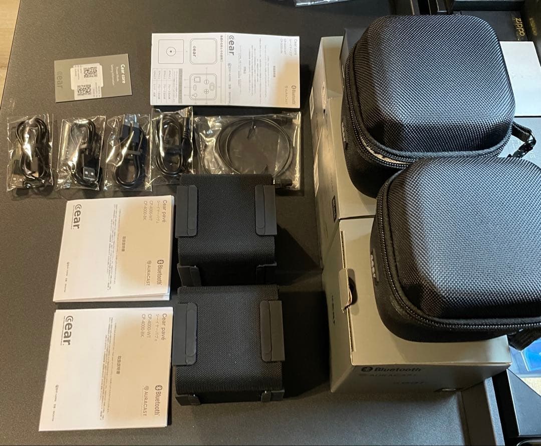 n*y様 cear pavé シーイヤーパヴェ黒×2式、シーイヤーコア黒×1式の通販