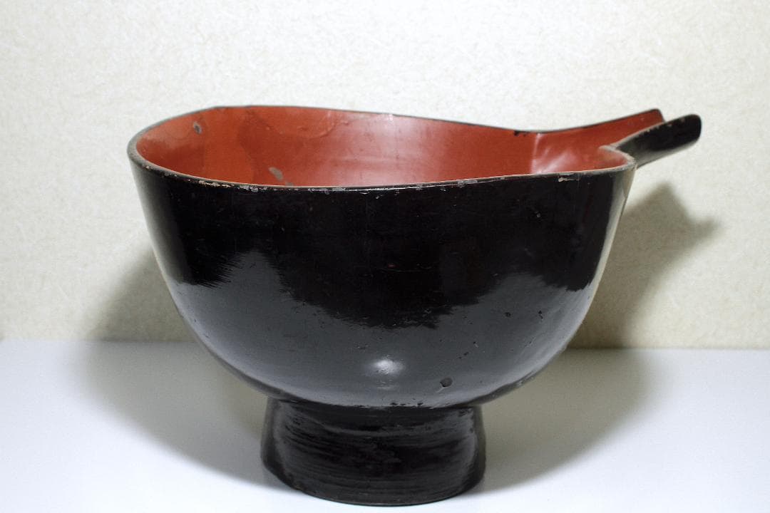 江戸後期 浄法寺塗 片口(酒上)｜