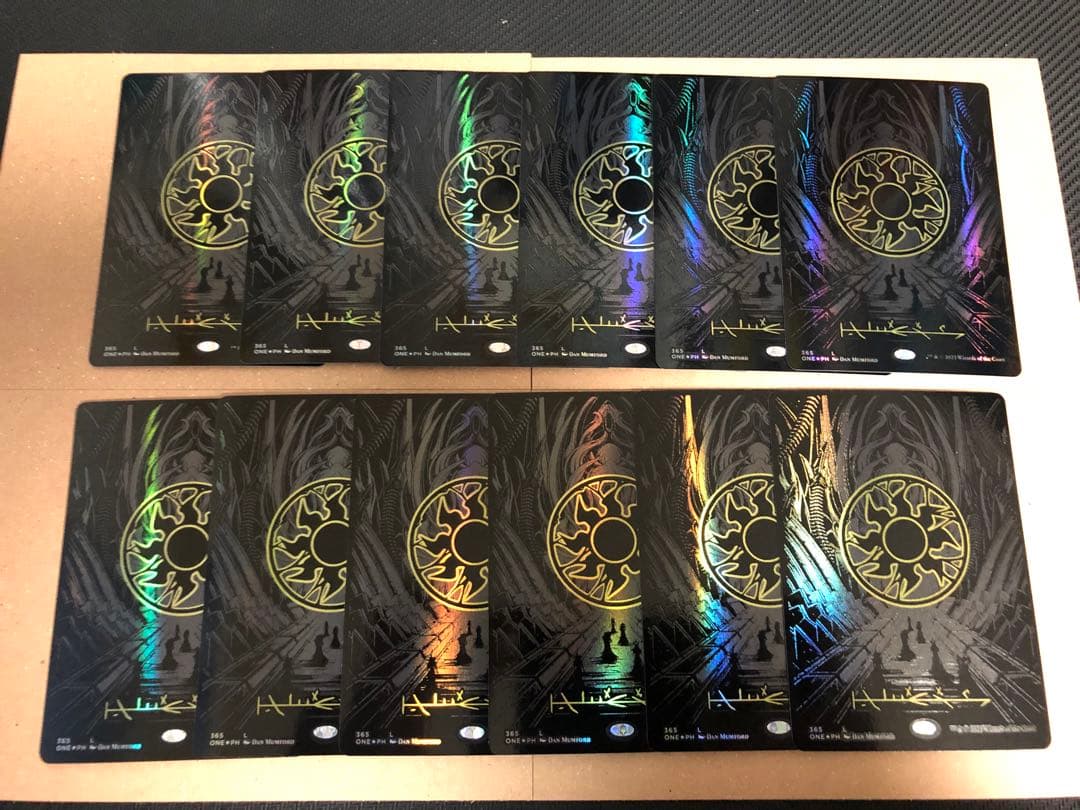 mtg オイルスリックfoil 土地 各色12枚 計60枚セット