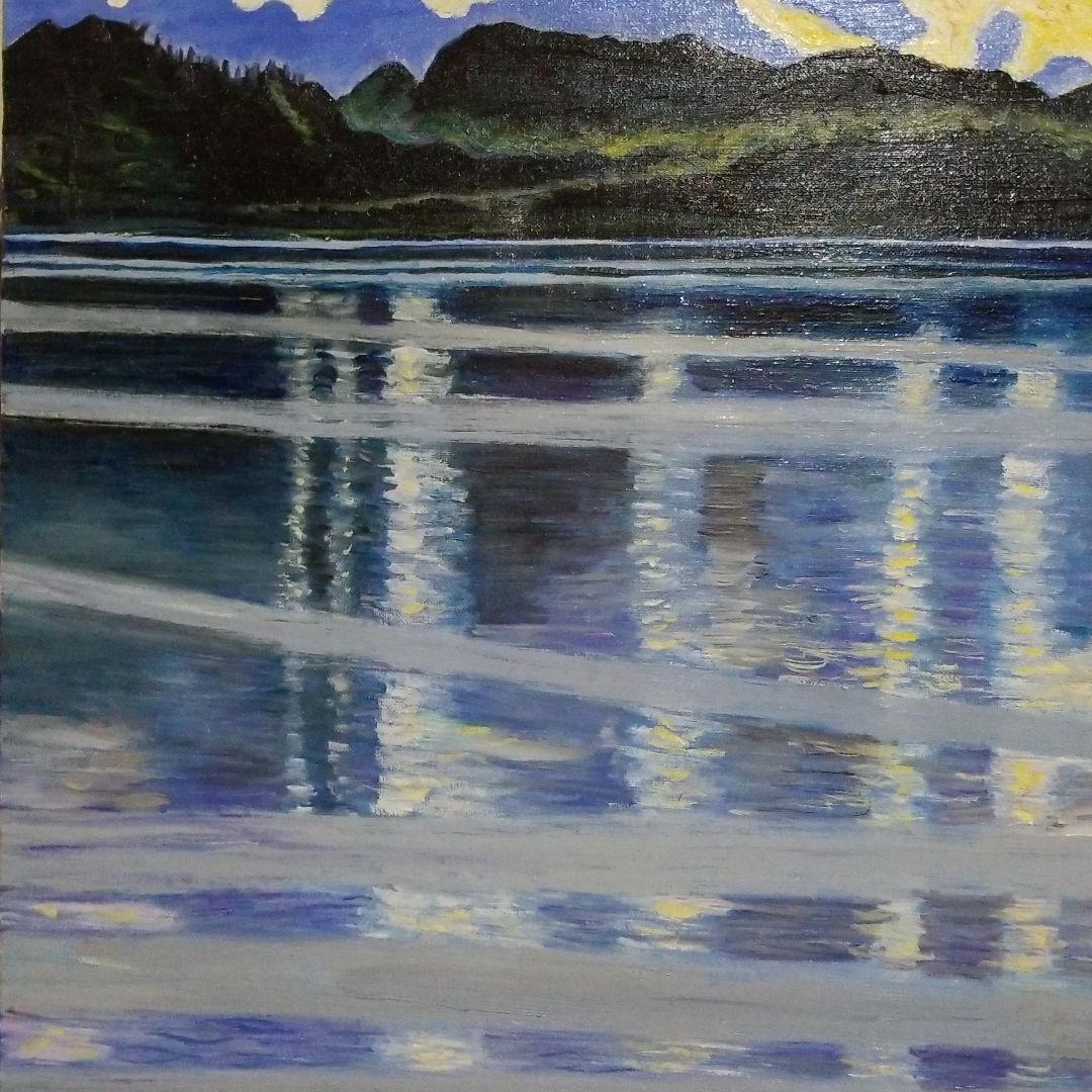 確認用油絵チチカカ湖