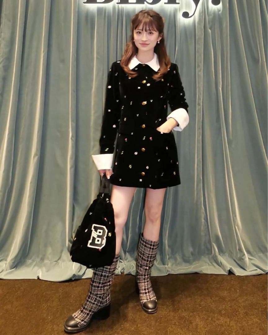タグ付き新品 bibiy B. STARRY JACKET DRESS 刺繍 - メルカリ