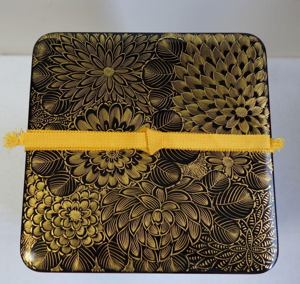 未使用 輪島塗 沈金菊文様 四段重箱 - メルカリ