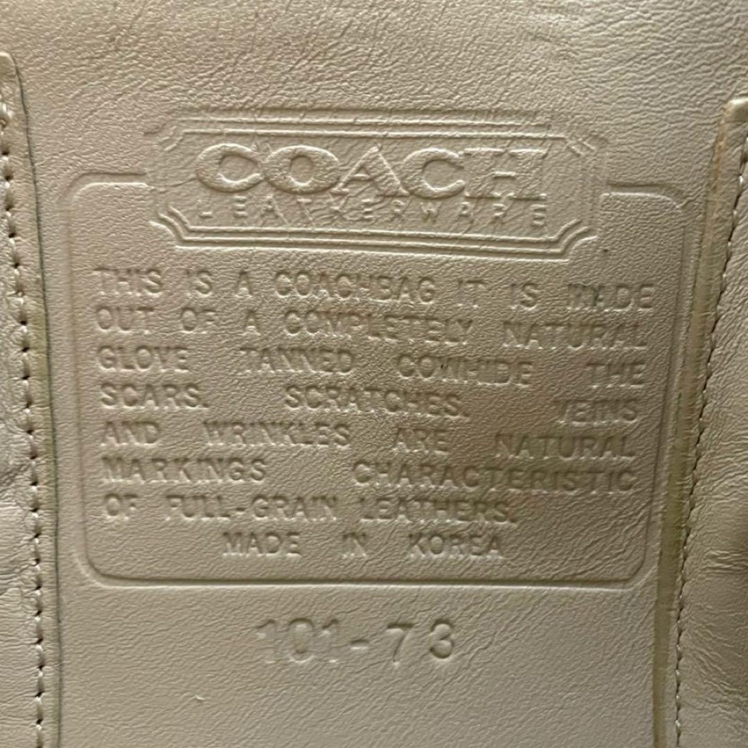 良品✨レア オールドコーチ 西口修平 ショルダーバッグ オールレザー 巾着型