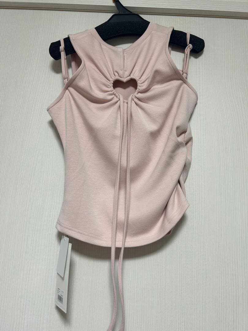 トップス ANDMARY Heart point tops pink