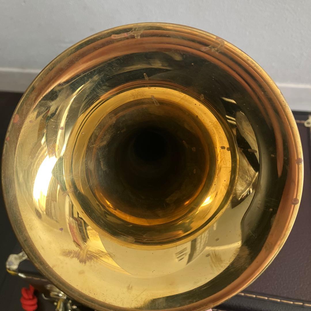 自衛隊用三巻式信号らっぱ ケース付き