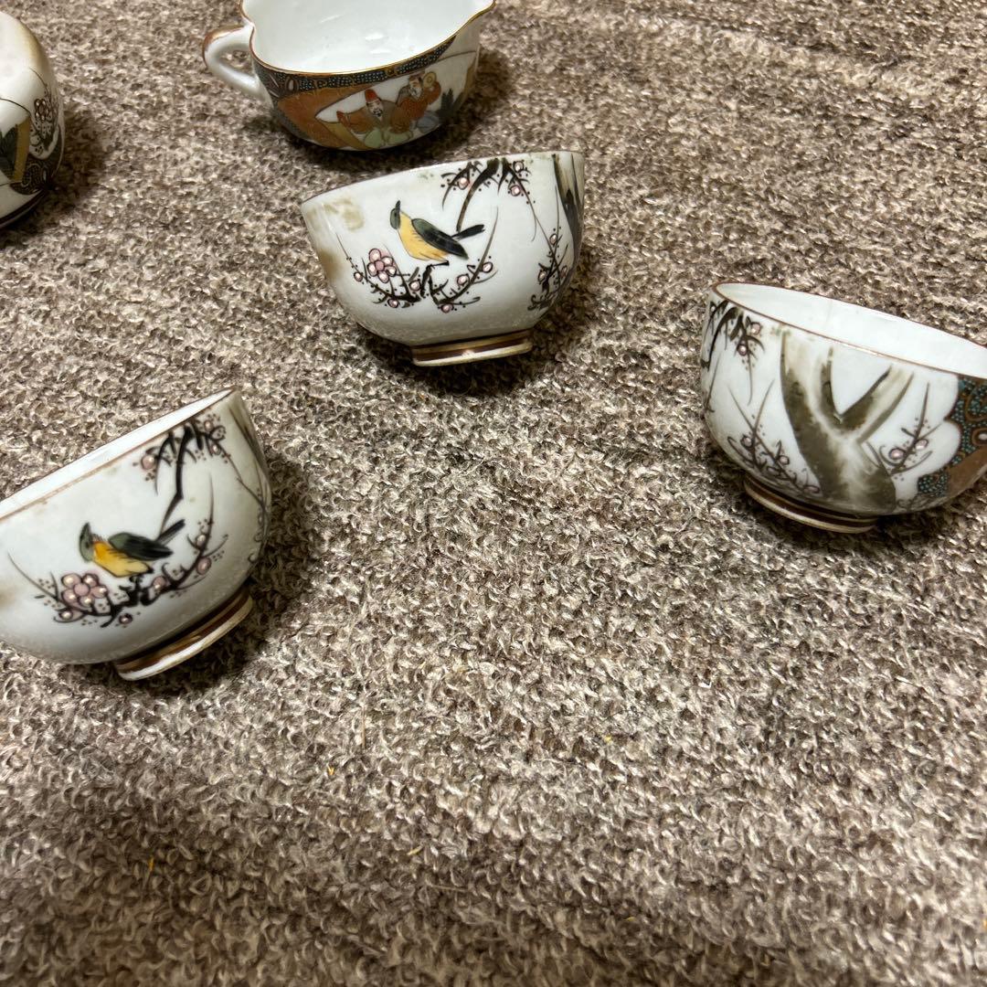 ⑥古九谷焼　茶器セット