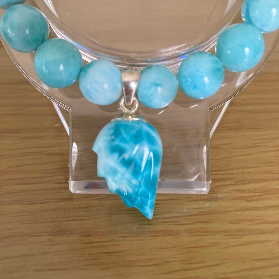 ラリマー ブレスレット チャーム付き 未使用品