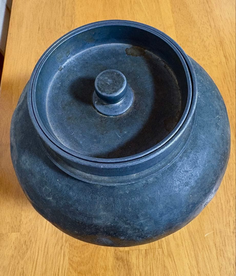 特大茶壺　煎茶道具　点銅款　茶心壺 重さ　1.7kg