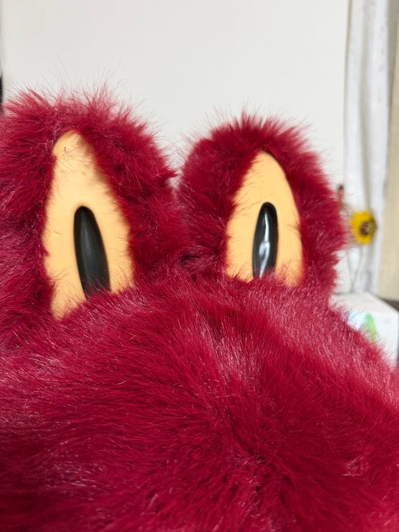 超特大60cmローズレッド天使ジモモ 羽付き ネックレス付き｜スペシャルオーダー