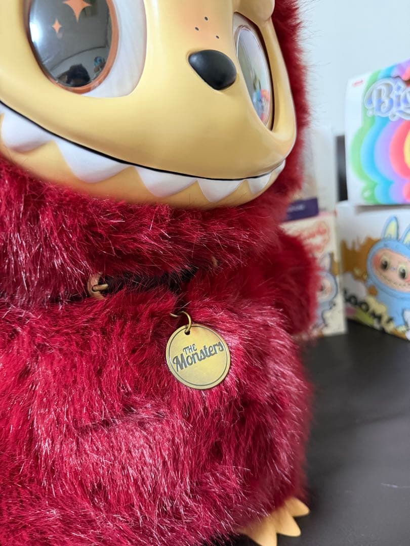 超特大60cmローズレッド天使ジモモ 羽付き ネックレス付き｜スペシャルオーダー