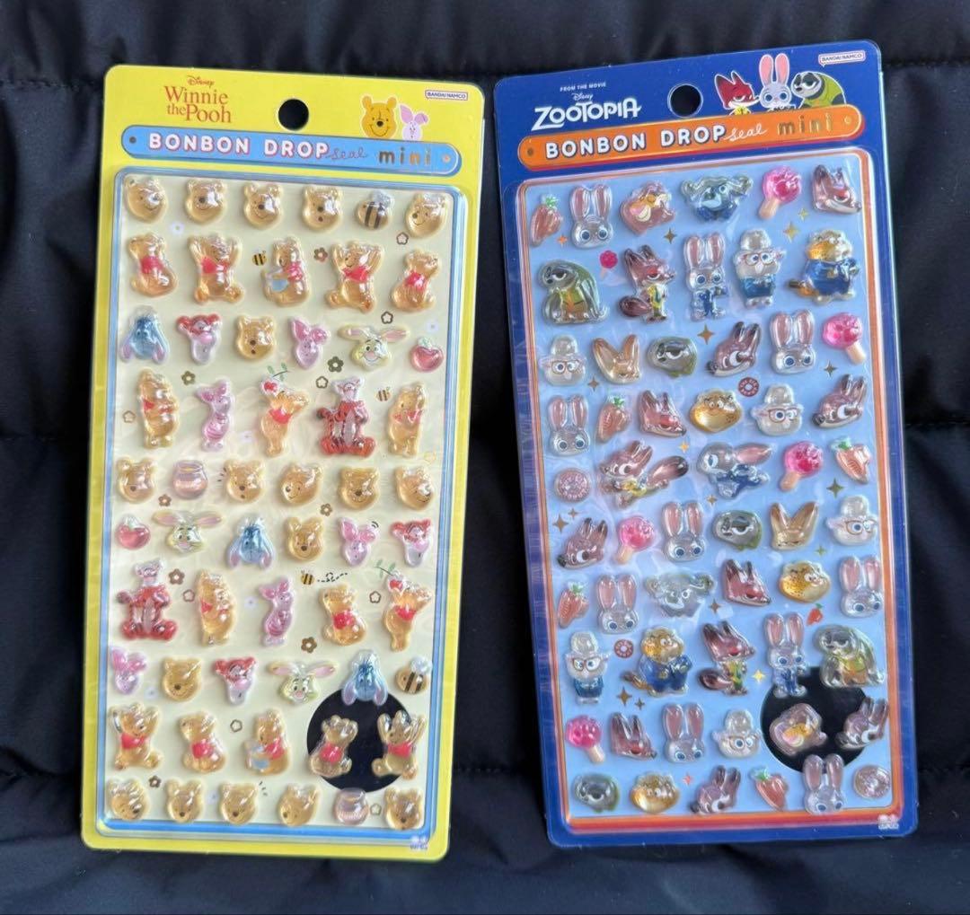 ディズニー ボンボンドロップシールミニ ズートピア プーさん - メルカリ