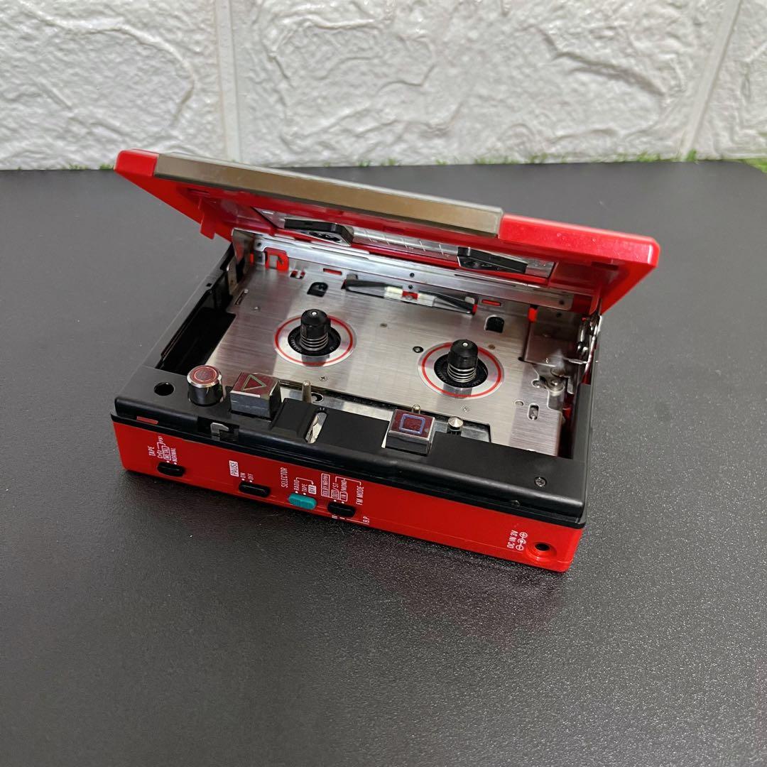 昭和レトロ 入手困難 ナショナル RX-S41 レッド カセットレコーダー