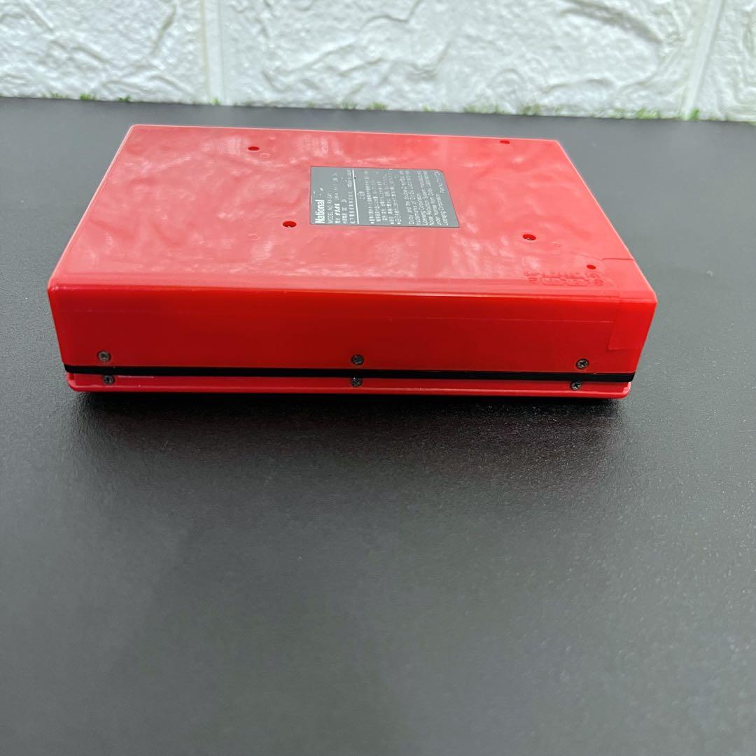昭和レトロ 入手困難 ナショナル RX-S41 レッド カセットレコーダー