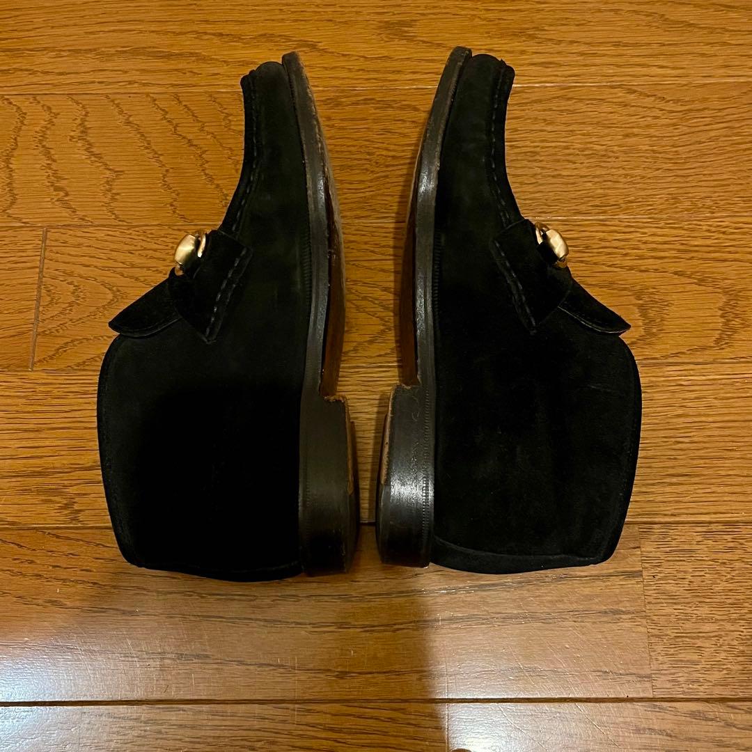 早い者勝ち！GUCCI グッチ ホースビット モカシン ブーツ スエード23.5