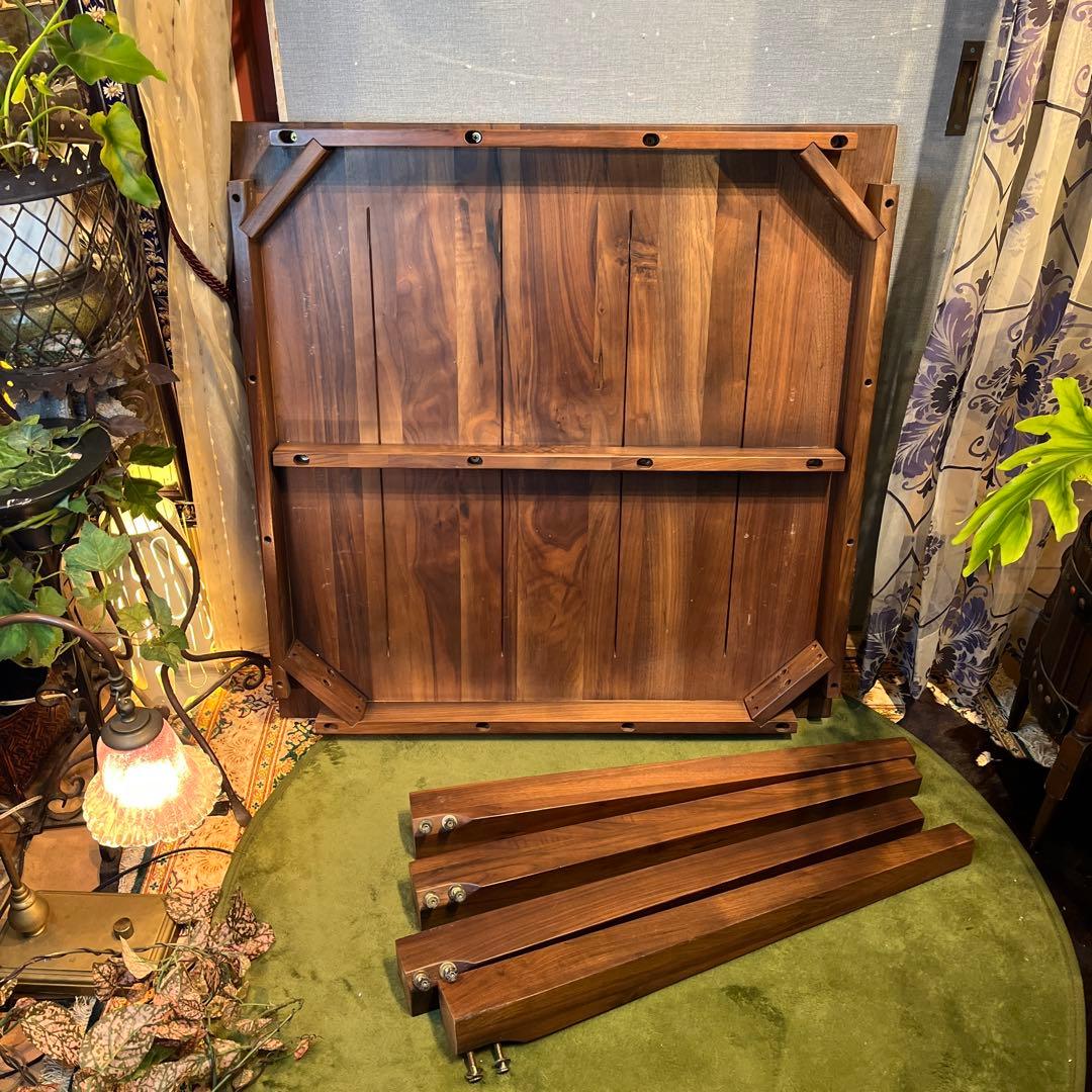 Sale 美品　ヴィンテージ ウォールナット無垢　コンパクト　ダイニングテーブル